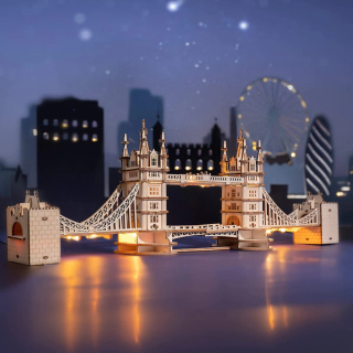 Puzzle 3D Tower Bridge Robotime drewniany