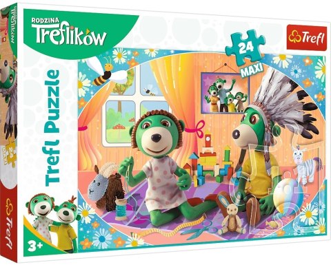Puzzle maxi 24el. Rodzina Treflików Bawmy się razem! | Trefl Puzzle maxi 24el. Rodzina Treflików Bawmy się razem! | Trefl