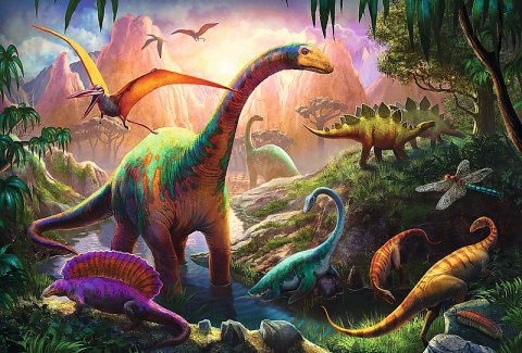 Trefl: Puzzle 100el. - Świat dinozaurów Trefl: Puzzle 100el. - Świat dinozaurów