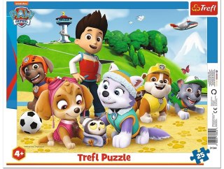 Trefl | Puzzle ramkowe 25el. | Psi Patrol na tropie