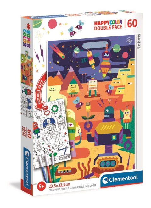 Clementoni: Puzzle 60el. Happycolor Robot