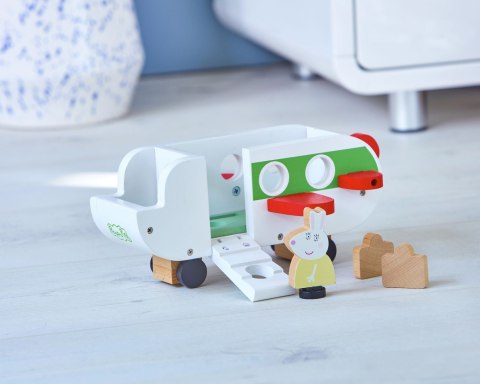 Drewniany Samolot Z Figurką | Świnka Peppa | TM TOYS