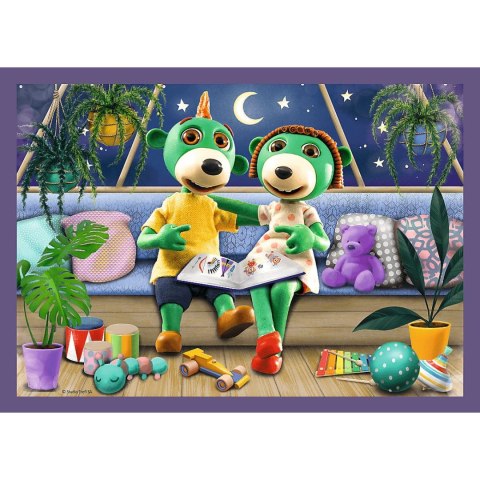 Puzzle 4w1 Dobranoc, Trefliki na noc Wieczorne rytuały Treflików | Trefl Puzzle 4w1 Dobranoc, Trefliki na noc Wieczorne rytuały Treflików | Trefl