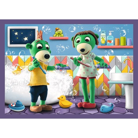 Puzzle 4w1 Dobranoc, Trefliki na noc Wieczorne rytuały Treflików | Trefl Puzzle 4w1 Dobranoc, Trefliki na noc Wieczorne rytuały Treflików | Trefl