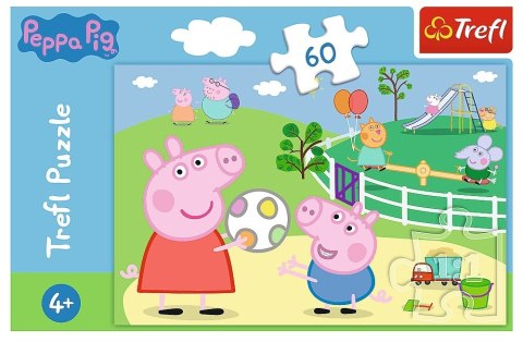 Puzzle 60el. Świnka Peppa: Zabawy w gronie przyjaciół | Trefl Puzzle 60el. Świnka Peppa: Zabawy w gronie przyjaciół | Trefl