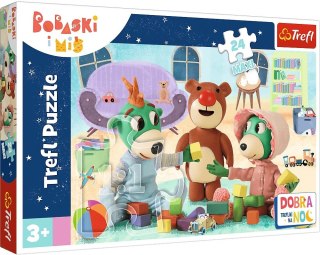 Puzzle maxi 24el. Dobranoc Trefliki na noc Zabawy Treflików przed snem | Trefl