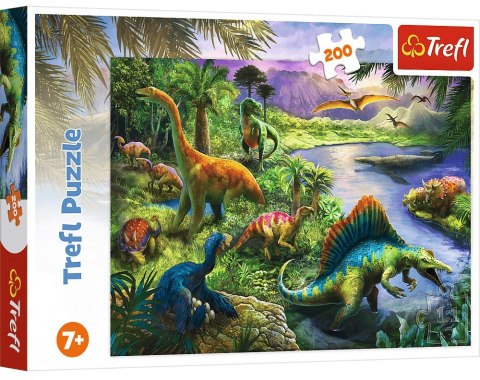 Trefl: Puzzle 200el. - Drapieżne dinozaury Trefl: Puzzle 200el. - Drapieżne dinozaury