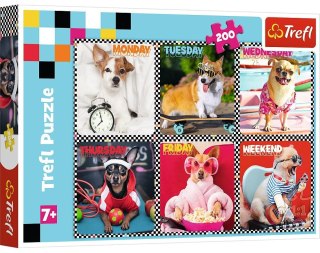 Trefl: Puzzle 200el. - Wesołe psy
