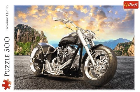 Trefl: Puzzle 500el. - Czarny motocykl / Trefl Trefl: Puzzle 500el. - Czarny motocykl / Trefl