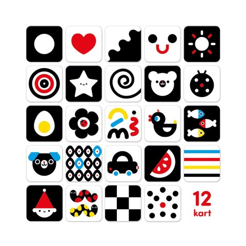 CzuCzu: Duże karty kontrastowe dla dzieci w wieku 0 mies.+ 3 mies.+