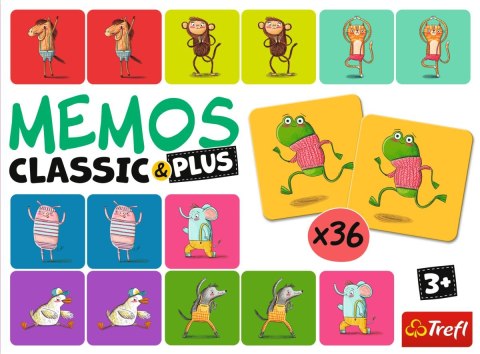 Gra Memos classic&plus - Ruch i dźwięk | Trefl Gra Memos classic&plus - Ruch i dźwięk | Trefl