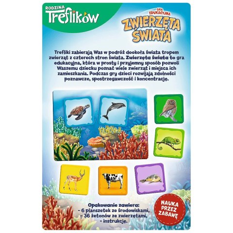 Gra Zwierzęta Świata Rodzina Treflików | Trefl Gra Zwierzęta Świata Rodzina Treflików | Trefl