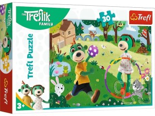 Trefl | Puzzle 30el. Rodzina Treflików Aktywny Dzień