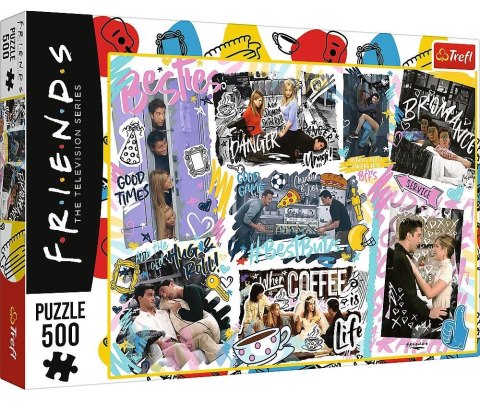 Puzzle 500el. Przyjaciele - Kolaż | Trefl Puzzle 500el. Przyjaciele - Kolaż | Trefl