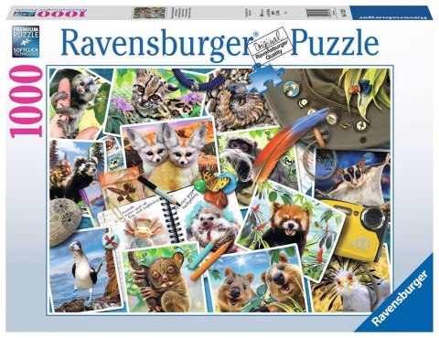Ravensburger: Puzzle 1000el. - Zwierzaki w podróży