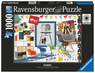 Ravensburger - Puzzle 2D 1000 elementów: Eames Design Classics Krzesła