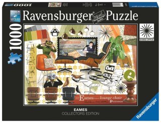 Ravensburger - Puzzle 2D 1000 elementów: Eames Design Classics Krzesło salonowe