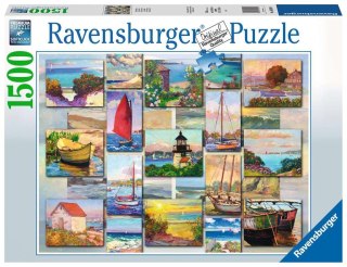 Ravensburger - Puzzle 2D 1500 elementów: Kolaż wybrzeża