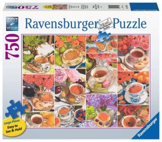 Ravensburger - Puzzle 2D Duży Format: Czas na herbatę 750 elementów