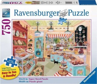 Ravensburger - Puzzle 2D Duży Format: Piekarenka na rogu 750 elementów