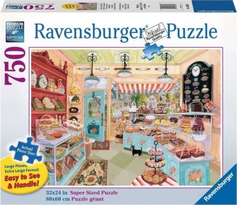 Ravensburger - Puzzle 2D Duży Format: Piekarenka na rogu 750 elementów