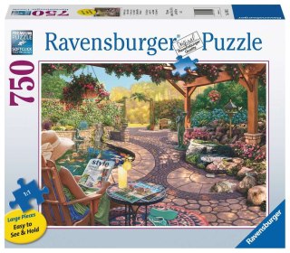 Ravensburger - Puzzle 2D Duży Format: Piękne podwórko 750 elementów