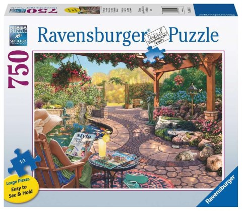 Ravensburger - Puzzle 2D Duży Format: Piękne podwórko 750 elementów