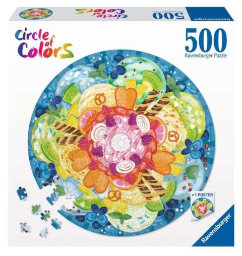 Ravensburger: Puzzle 500el. - Paleta kolorów. Lody