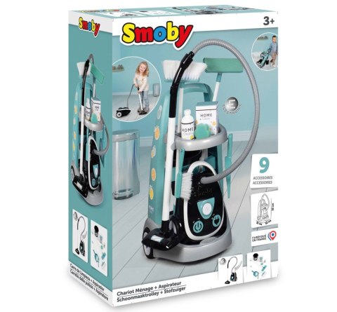 Smoby: Wózek do sprzątania z odkurzaczem