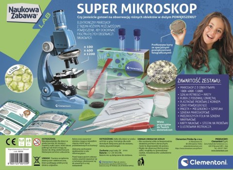 Clementoni | Super Mikroskop Naukowa Zabawa Clementoni | Super Mikroskop Naukowa Zabawa