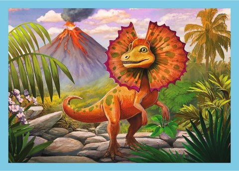 Trefl: Puzzle 4w1 - Wyjątkowe dinozaury Trefl: Puzzle 4w1 - Wyjątkowe dinozaury
