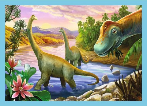 Trefl: Puzzle 4w1 - Wyjątkowe dinozaury Trefl: Puzzle 4w1 - Wyjątkowe dinozaury