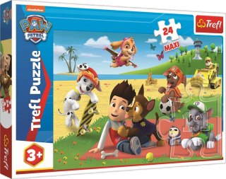 Trefl: Puzzle maxi 24el. - Psi Patrol: Zabawa na kocu