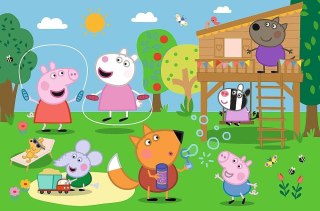 Trefl: Puzzle maxi 24el. - Świnka Peppa: Zabawy na polanie