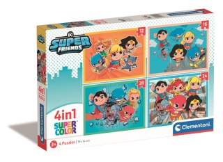 Puzzle 4w1 DC Superfriends | Clementoni