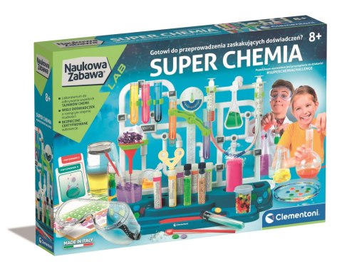 Clementoni | Zestaw Super chemia Naukowa zabawa Clementoni | Zestaw Super chemia Naukowa zabawa