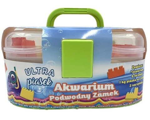 Ultra Piasek - Walizka 1kg: Zamek 6 foremek + 2 narzędzia