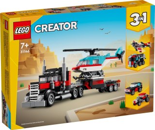 31146 | Ciężarówka z platformą i helikopterem