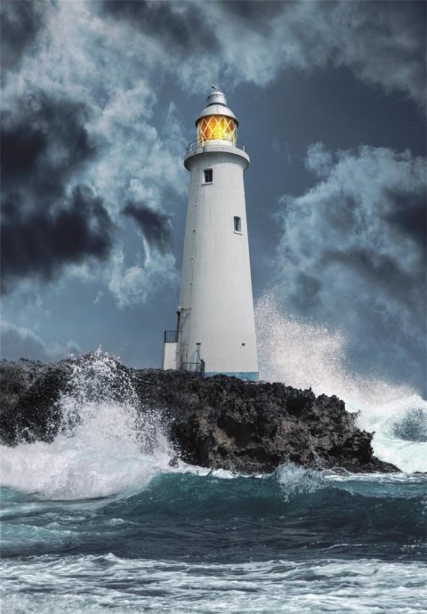 Clementoni: Puzzle 1000el. HQ - Lightouse In The Storm Clementoni: Puzzle 1000el. HQ - Lightouse In The Storm