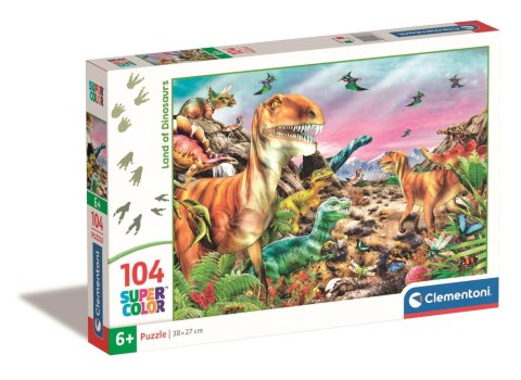 Clementoni: Puzzle 104el. - Świat Dinozaurów