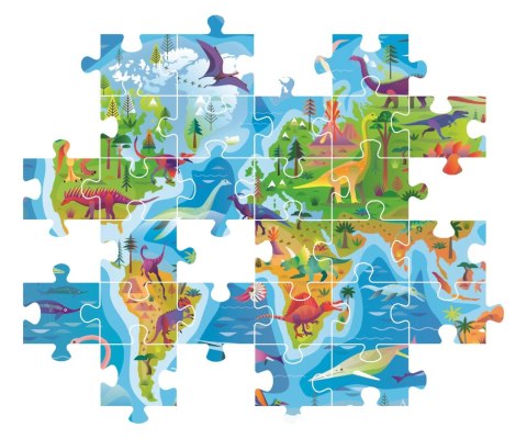 Clementoni: Puzzle 180el. - Dinosaurs Map