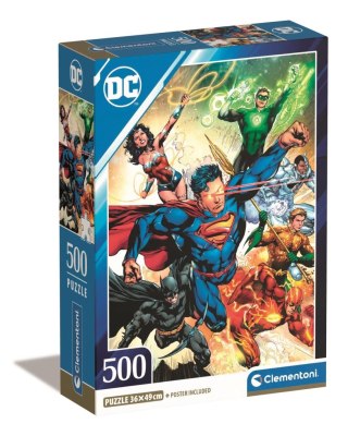 Clementoni: Puzzle 500el. Compact - DC Comics Liga Sprawiedliwości