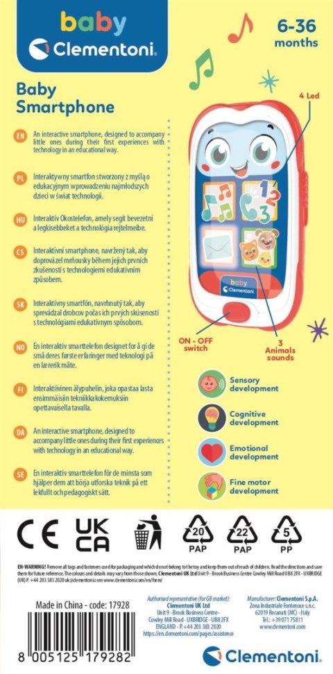 Smartfon Dziecięcy | Baby Clementoni Smartfon Dziecięcy | Baby Clementoni