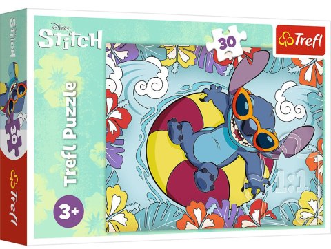 Trefl: Puzzle 30el. - Lilo&Stitch na wakacjach/ Disney Lilo&Stitch Trefl: Puzzle 30el. - Lilo&Stitch na wakacjach/ Disney Lilo&Stitch