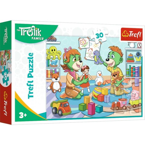 Trefl | Puzzle 30el. - Radosna Rodzina Treflików Trefl | Puzzle 30el. - Radosna Rodzina Treflików