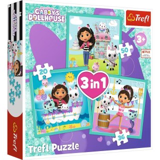 Trefl: Puzzle 3w1 - Aktywności Gabi