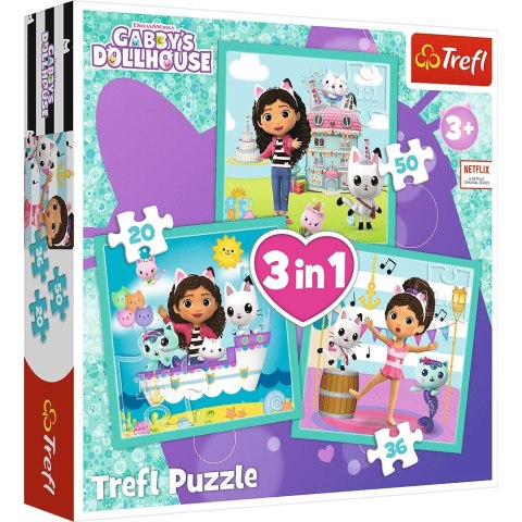 Trefl: Puzzle 3w1 - Aktywności Gabi Trefl: Puzzle 3w1 - Aktywności Gabi