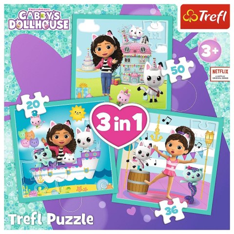 Trefl: Puzzle 3w1 - Aktywności Gabi Trefl: Puzzle 3w1 - Aktywności Gabi