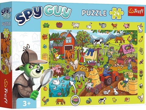 Trefl: Puzzle Obserwacyjne 24el. - Spy Guy - Farma Trefl: Puzzle Obserwacyjne 24el. - Spy Guy - Farma