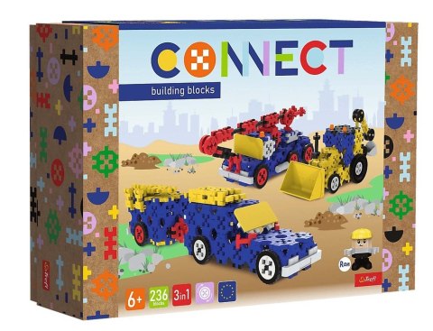 Construction Vehicles / SUV with Trailer - L | Klocki Connect Construction Vehicles / SUV with Trailer - L | Klocki Connect